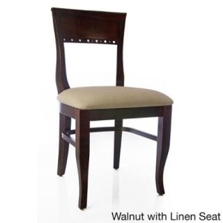 Biedermier Chairs (Set of 2) Walnut with Linen seat