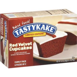 Tastykake Red Velvet Cupcakes, 2.25 oz, 6 count