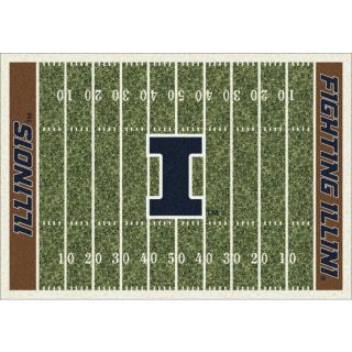 Milliken Rectangular Multicolor Sports Tufted Area Rug (Common 5 ft x 8 ft; Actual 5.333 ft x 7.66 ft)