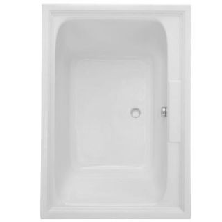 American Standard Town Square 5 ft. x 42 in. Center Drain EverClean Air Bath Tub in White 2748.068C.020