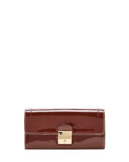 Double Groove Patent Leather Wallet by Marc Jacobs Collection