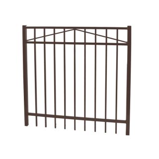 Ironcraft Bronze Powder Coated Metal Aluminum (Not Wood) Decorative Metal Fence Gate (Common 4 ft x 4.3 ft; Actual 3.92 ft x 4.3 Feet)
