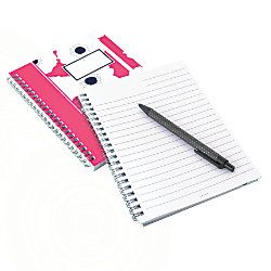 See Jane Work Spiral Notebook 5 34 x 7 34  Wide Ruled 80 Sheets Pink Floral