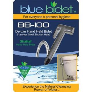 Blue Bidet 58 in. Hose Deluxe Hand Held Bidet in Silver BB 100