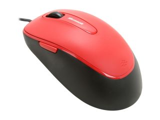 Microsoft Comfort Mouse 4500 4FD 00013 Red 5 Buttons Tilt Wheel USB Wired BlueTrack Mouse