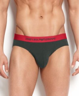 Emporio Armani Mens Underwear, Cotton Stretch Brief 2 Pack