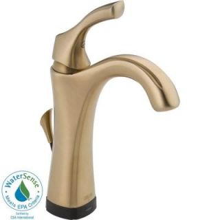 Delta Addison Single Hole Single Handle Bathroom Faucet in Champagne Bronze with Touch2O.xt Technology 592T CZ DST
