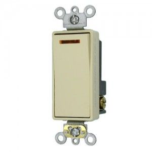 Leviton 5631 2I Light Switch, Decora Plus Illuminated Switch, Commercial Grade, 20A, Single Pole   Ivory