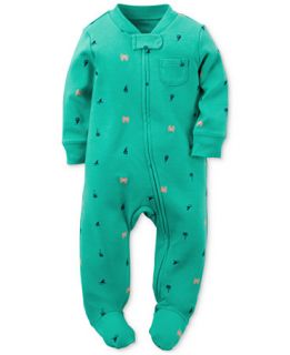 Carters Baby Boys Footed Green Crab Coverall   Kids & Baby