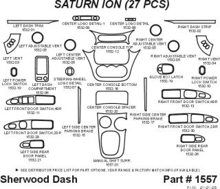 2003, 2004, 2005 Saturn Ion Wood Dash Kits   Sherwood Innovations 1557 N50   Sherwood Innovations Dash Kits
