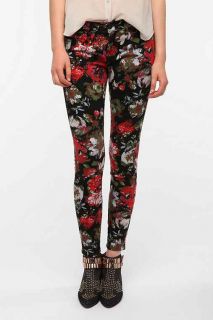 BDG Twig Mid Rise Jean   Oversized Floral Print