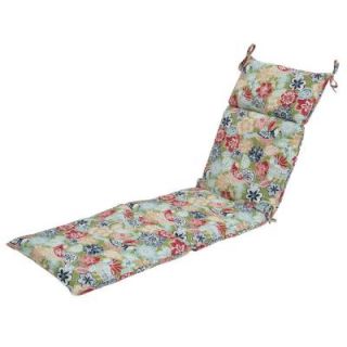 Hampton Bay Jean Floral Outdoor Chaise Lounge Cushion 7407 01002000