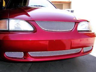 1994 1998 FORD MUSTANG UPPER GRILLE (Aluminum Silver)