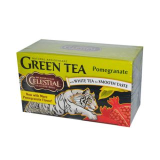 Celestial Seasonings Green Tea, Pomegranate   20 Bags, 6 Pack