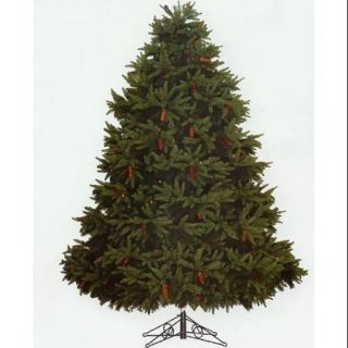 9' Full Fresh Cut Durango Spruce Artificial Christmas Tree Pre Lit Multi Lights