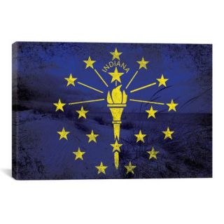 iCanvas Indiana Flag, Indiana Dunes State Park Graphic Art on Canvas