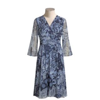 Maggy London Paisley Silk Chiffon Dress (For Women) 1304J 77