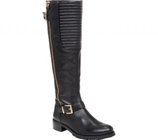 Womens Vince Camuto Jamina Knee High Boot   Black Vintage Tumbled Leather
