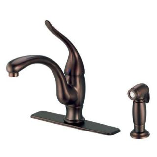 Danze Antioch Single Handle Kitchen Faucet with Veggie Spray in Oil Rubbed Bronze D405521RB