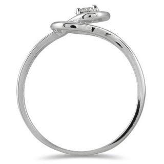 Szul Jewelry 10K White Gold Round Cut Diamond Ring
