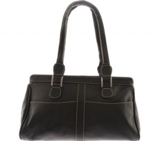 Womens Piel Leather Double Handle Handbag 2438
