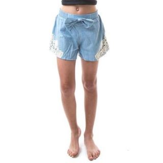 SoHo Kids Girls Cotton Soft Denim Shorts (9 10 Years)   Powder Blue
