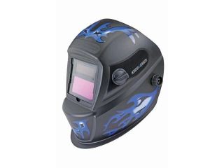 Auto Darkening Welding Helmet with Blue Flame Design  from TNM 