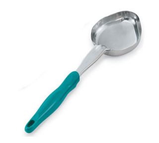 Vollrath 6412655 6 oz Oval Solid Spoodle   Teal Nylon Handle, Heavy Duty, Stainless