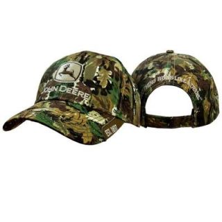 John Deere Men's One Size 6 Panel Twill Hat/Cap in Camo 13080247CA00