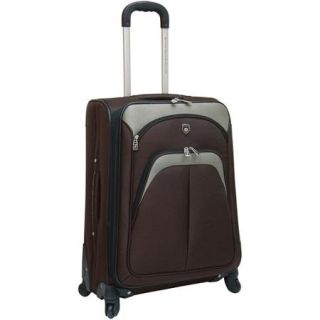 Travelers Club Expandable 4 Wheel Spinner Luggage, Mocha