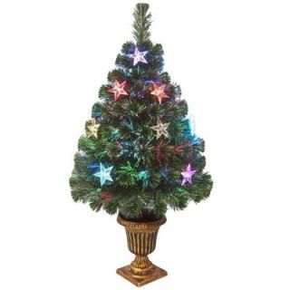 National Tree Company 3 ft. Fiber Optic Evergreen Artificial Christmas Tree with Star Decoration SZEX7 133 36
