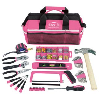 201 Piece Pink Soft Sided Household Tool Kit   16727783  