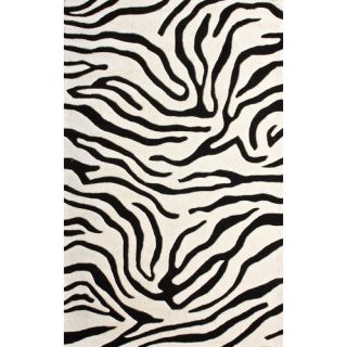 nuLOOM Moderna Black Zebra Print Area Rug