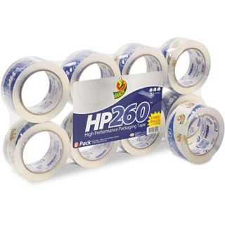 Duck HP260 Packaging Tape 1.88" x 60 yards, 8 pack