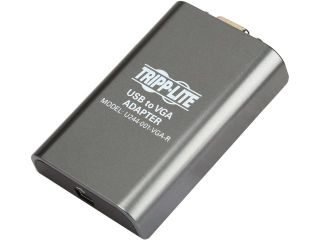 Tripp Lite USB 2.0 to VGA Dual/Multi Monitor External Video Graphics Card Adapter, 128 MB SDRAM, 1080p @ 60hz (U244 001 VGA R) 