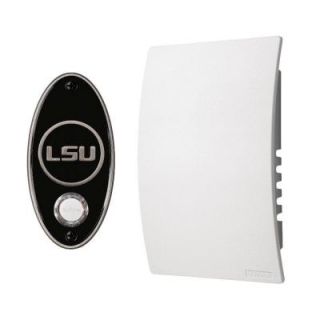NuTone College Pride Louisiana State University Wired/Wireless Door Chime Mechanism and Pushbutton Kit   Satin Nickel CP1LSSN