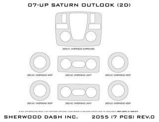 2007, 2008 Saturn Outlook Wood Dash Kits   Sherwood Innovations 2055 N50   Sherwood Innovations Dash Kits