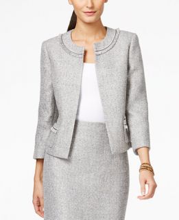 Tahari ASL Metallic Tweed Jacket   Wear to Work   Women