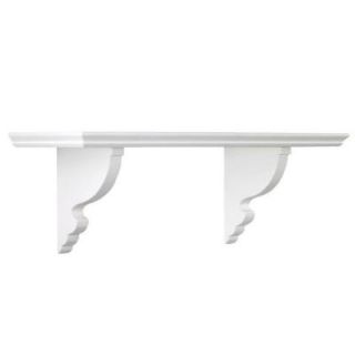 Martha Stewart Living Solutions 8 in. Floating Picket Fence Ornate Shelf DISCONTINUED 1037700410