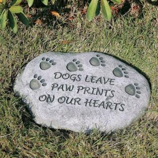 Evergreen Enterprises, Inc Dogs Leave Paw Prints on Our Hearts Tiding Stepping Stone