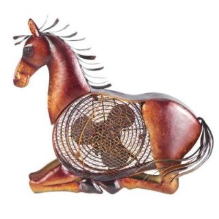 Deco Breeze 7 in. Figurine Fan Horse DBF0334