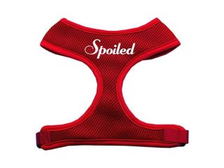 Mirage Pet Products 70 25 SMRD Spoiled Design Soft Mesh Harnesses Red Small 