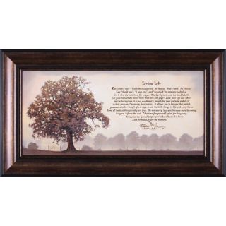 Art Effects Living Life by Bonnie Mohr Framed Textual Art