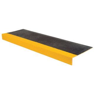 RUST OLEUM Yellow/Black, Plastic/Fiberglass Stair Tread Cover, Installation Method: Adhesive or Fasteners, Squa   Stair Tread Covers and Nosings   29XL98|271795