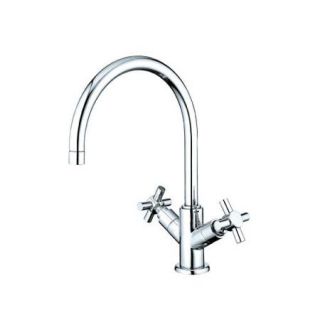 Elements of Design South Beach Double Cross Handle Vessel Sink Faucet without Pop Up and Plate