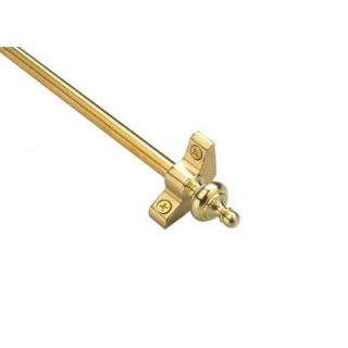 Zoroufy Select Collection Tubular 48 in. x 3/8 in. Polished Brass Finish Stair Rod Set with Urn Finials 04575