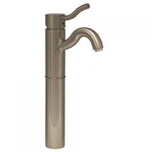 Whitehaus 3 4444 BN 5" Venus single hole/single lever elevated lavatory faucet   Brushed Nickel