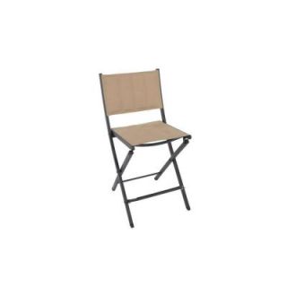 Martha Stewart Living Franklin Park Brown Padded Folding Patio High Dining Chair (2 Pack) FDS10003H BRN