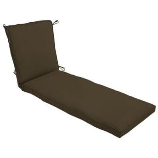 Hampton Bay Java Texture Outdoor Chaise Lounge Cushion FC01273B 9D2