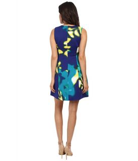 Calvin Klein Fit & Flare Printed Scuba Dress